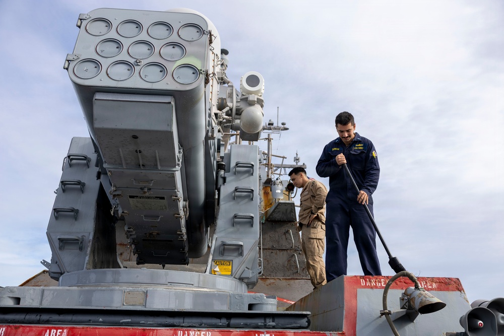 DDG 117 Sweeps Off The Mediterranean Sea Salt As They Enter The Atlantic Ocean
