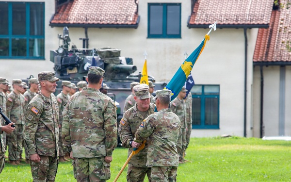 Joint Multinational Readiness Center Change of Command: CJ Kirkpatrick and Adam Latham