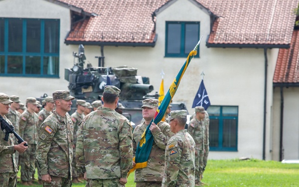 Joint Multinational Readiness Center Change of Command: CJ Kirkpatrick and Adam Latham
