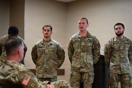 Cadet Alexander Nelson answers a question