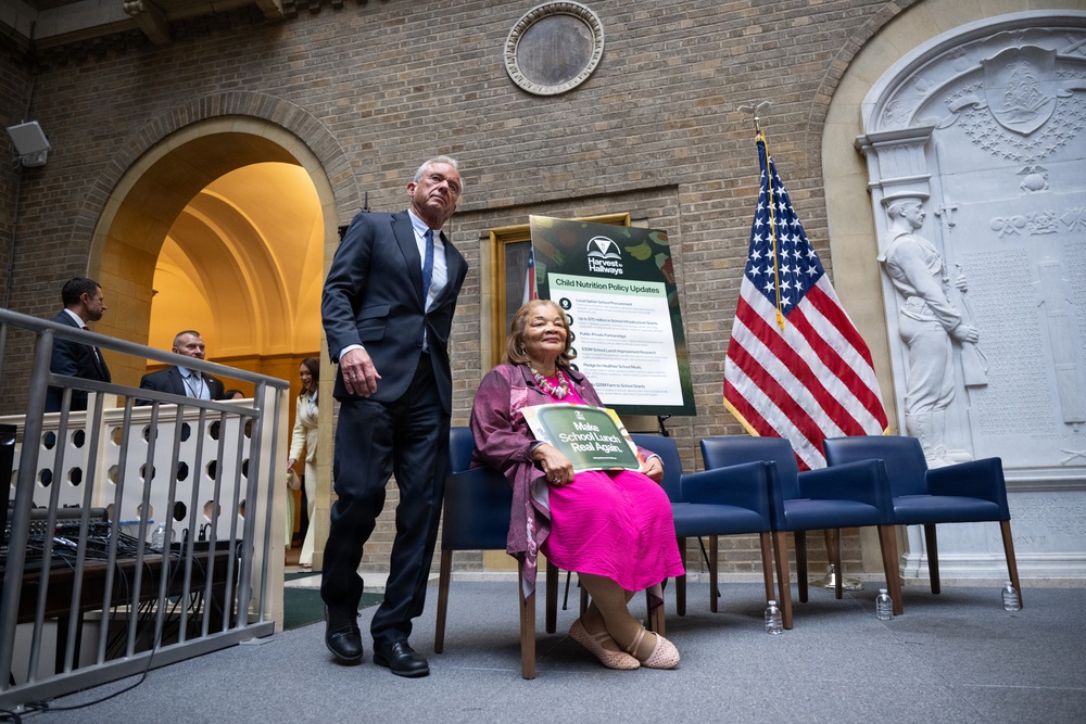 USDA Secretary Brooke Rollins and Secretary Kennedy &amp;quot;Harvest to Hallways&amp;quot; announcement and  press conference, September 24, 2026.