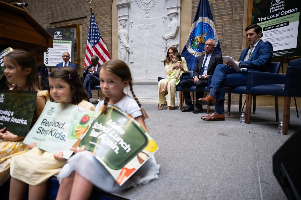 USDA Secretary Brooke Rollins and Secretary Kennedy &amp;quot;Harvest to Hallways&amp;quot; announcement and  press conference, September 24, 2026.