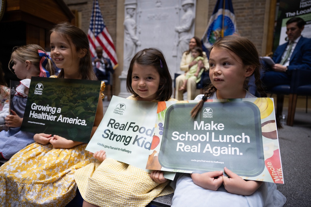 USDA Secretary Brooke Rollins and Secretary Kennedy &amp;quot;Harvest to Hallways&amp;quot; announcement and  press conference, September 24, 2026.