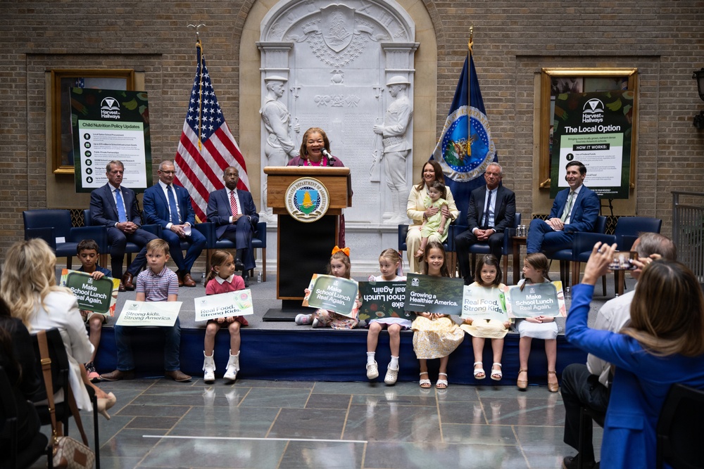 USDA Secretary Brooke Rollins and Secretary Kennedy &amp;quot;Harvest to Hallways&amp;quot; announcement and  press conference, September 24, 2026.