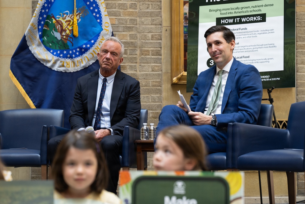 USDA Secretary Brooke Rollins and Secretary Kennedy &amp;quot;Harvest to Hallways&amp;quot; announcement and  press conference, September 24, 2026.