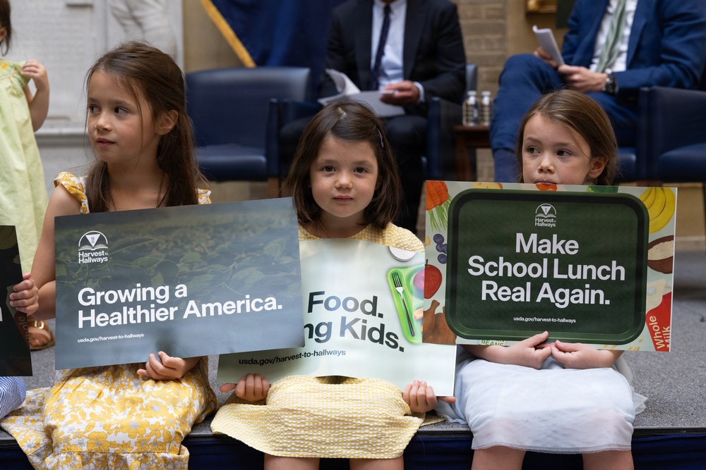 USDA Secretary Brooke Rollins and Secretary Kennedy &amp;quot;Harvest to Hallways&amp;quot; announcement and  press conference, September 24, 2026.