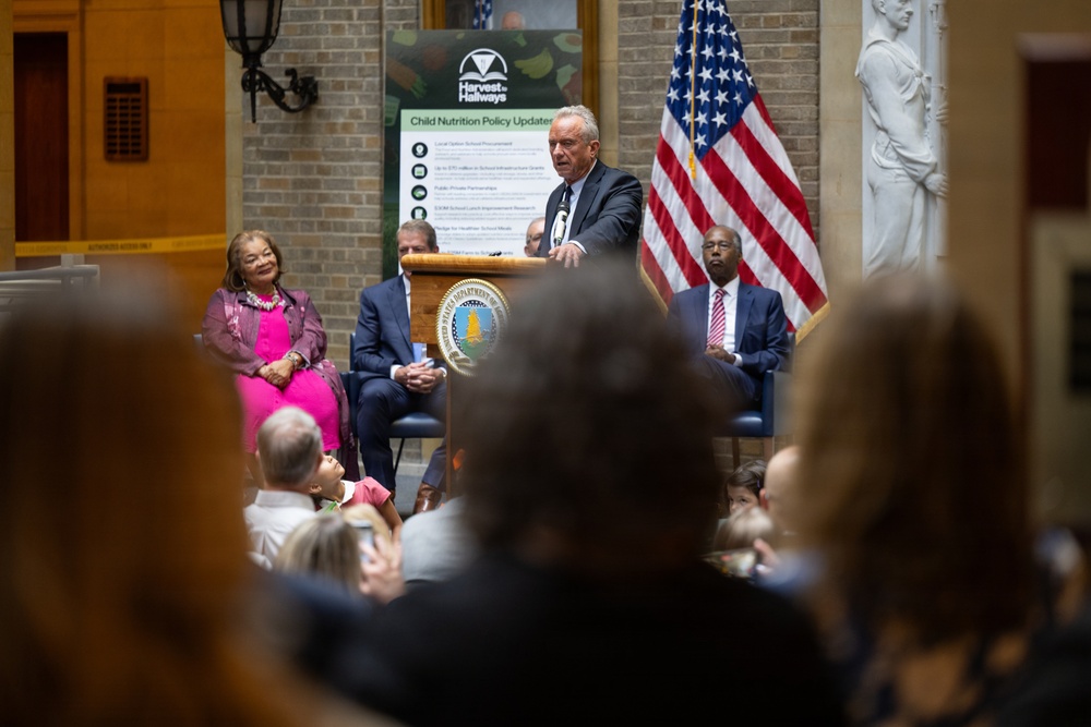 USDA Secretary Brooke Rollins and Secretary Kennedy &amp;quot;Harvest to Hallways&amp;quot; announcement and  press conference, September 24, 2026.