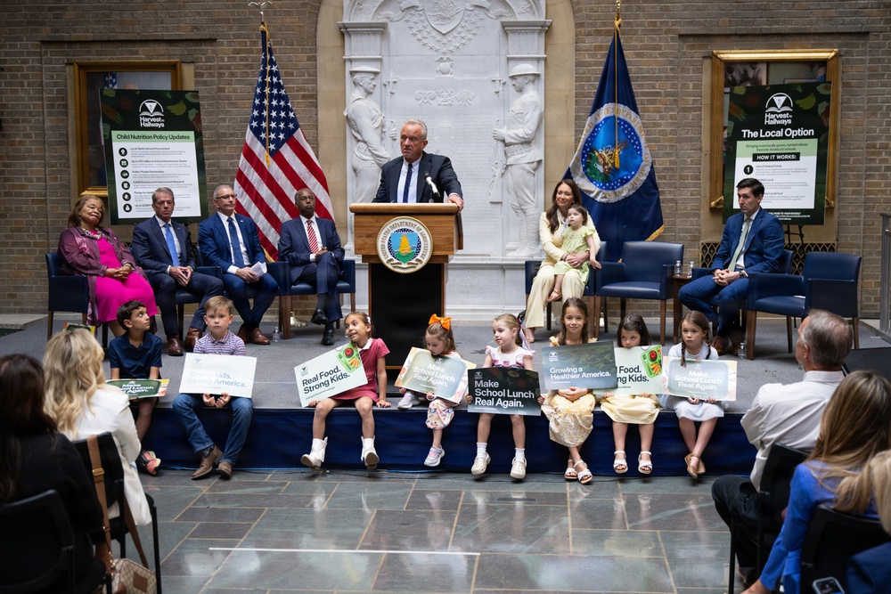 USDA Secretary Brooke Rollins and Secretary Kennedy &amp;quot;Harvest to Hallways&amp;quot; announcement and  press conference, September 24, 2026.