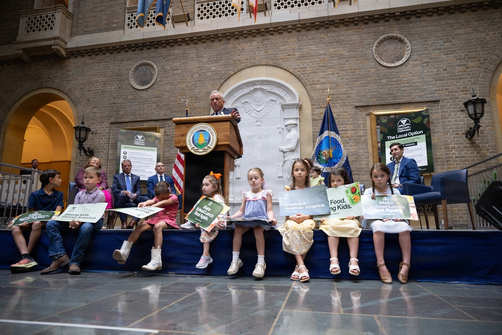 USDA Secretary Brooke Rollins and Secretary Kennedy &amp;quot;Harvest to Hallways&amp;quot; announcement and  press conference, September 24, 2026.