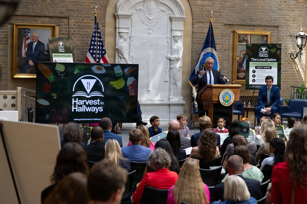 USDA Secretary Brooke Rollins and Secretary Kennedy &amp;quot;Harvest to Hallways&amp;quot; announcement and  press conference, September 24, 2026.