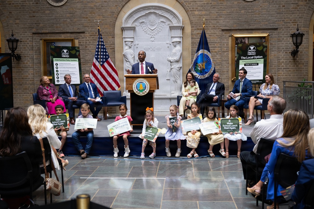 USDA Secretary Brooke Rollins and Secretary Kennedy &amp;quot;Harvest to Hallways&amp;quot; announcement and  press conference, September 24, 2026.