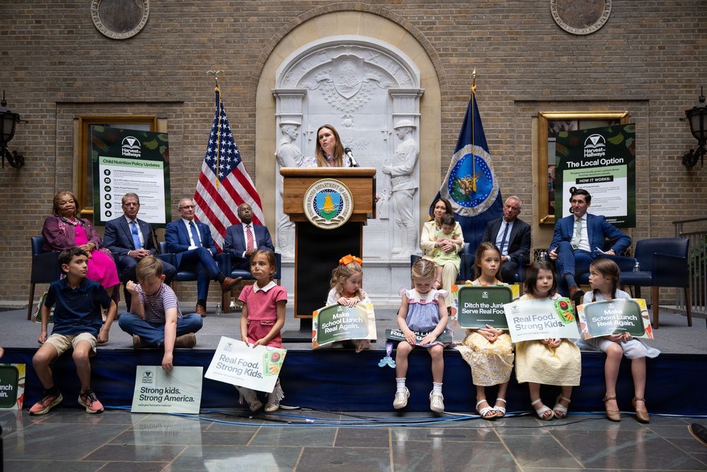 USDA Secretary Brooke Rollins and Secretary Kennedy &amp;quot;Harvest to Hallways&amp;quot; announcement and  press conference, September 24, 2026.