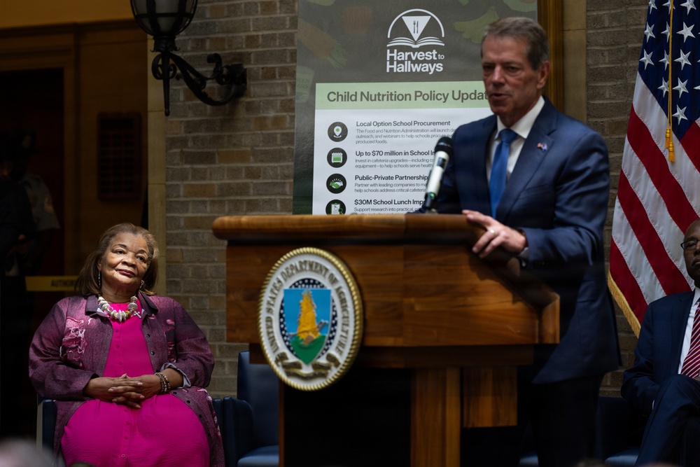 USDA Secretary Brooke Rollins and Secretary Kennedy &amp;quot;Harvest to Hallways&amp;quot; announcement and  press conference, September 24, 2026.