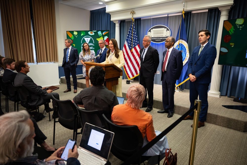 USDA Secretary Brooke Rollins and Secretary Kennedy &amp;quot;Harvest to Hallways&amp;quot; announcement and  press conference, September 24, 2026.