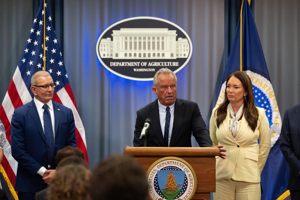 USDA Secretary Brooke Rollins and Secretary Kennedy &amp;quot;Harvest to Hallways&amp;quot; announcement and  press conference, September 24, 2026.
