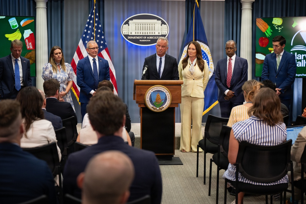 USDA Secretary Brooke Rollins and Secretary Kennedy &amp;quot;Harvest to Hallways&amp;quot; announcement and  press conference, September 24, 2026.
