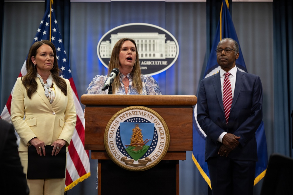 USDA Secretary Brooke Rollins and Secretary Kennedy &amp;quot;Harvest to Hallways&amp;quot; announcement and  press conference, September 24, 2026.