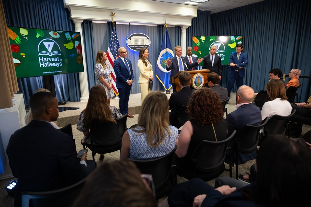 USDA Secretary Brooke Rollins and Secretary Kennedy &amp;quot;Harvest to Hallways&amp;quot; announcement and  press conference, September 24, 2026.