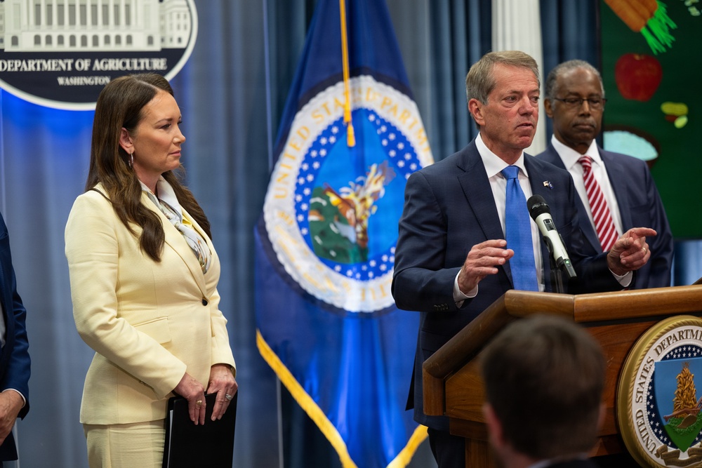 USDA Secretary Brooke Rollins and Secretary Kennedy &amp;quot;Harvest to Hallways&amp;quot; announcement and  press conference, September 24, 2026.