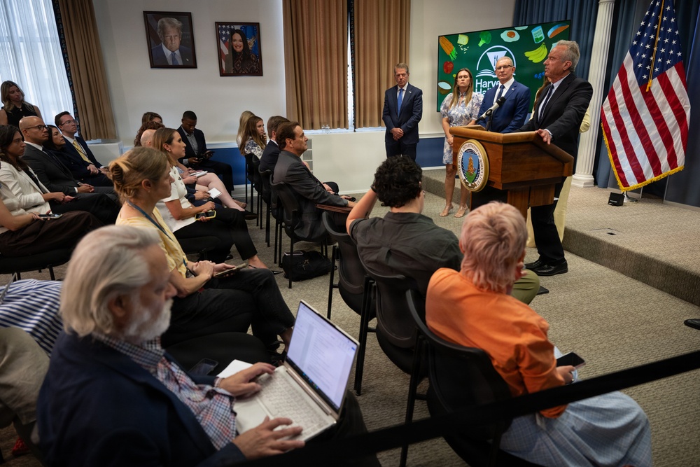 USDA Secretary Brooke Rollins and Secretary Kennedy &amp;quot;Harvest to Hallways&amp;quot; announcement and  press conference, September 24, 2026.