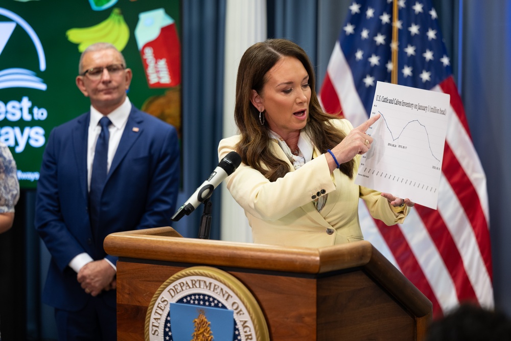 USDA Secretary Brooke Rollins and Secretary Kennedy &amp;quot;Harvest to Hallways&amp;quot; announcement and  press conference, September 24, 2026.