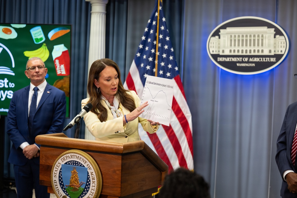 USDA Secretary Brooke Rollins and Secretary Kennedy &amp;quot;Harvest to Hallways&amp;quot; announcement and  press conference, September 24, 2026.