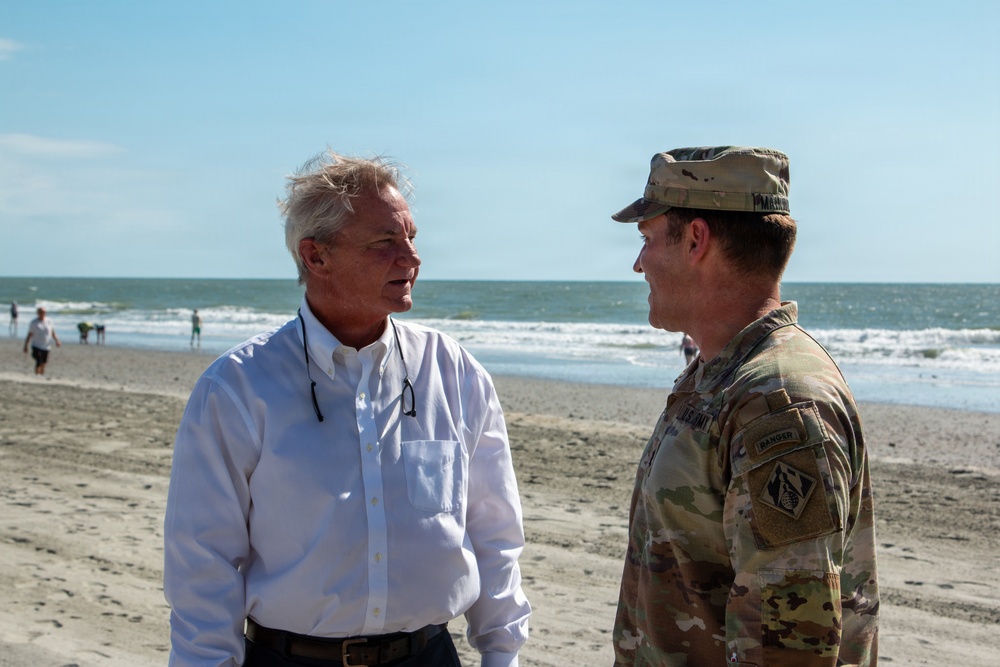 USACE Charleston District and Grand Strand Leaders Cut Ribbon on $72M Beach Renourishment Project