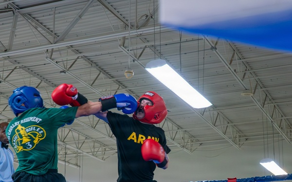 1st Cavalry Division Troopers box head-to-head during Cav Week 105