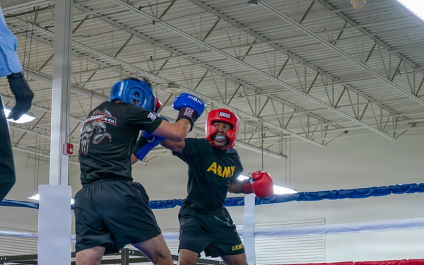 1st Cavalry Division Troopers box head-to-head during Cav Week 105