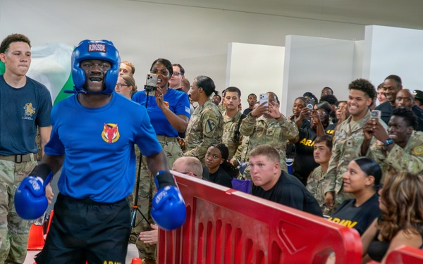 1st Cavalry Division Troopers box head-to-head during Cav Week 105