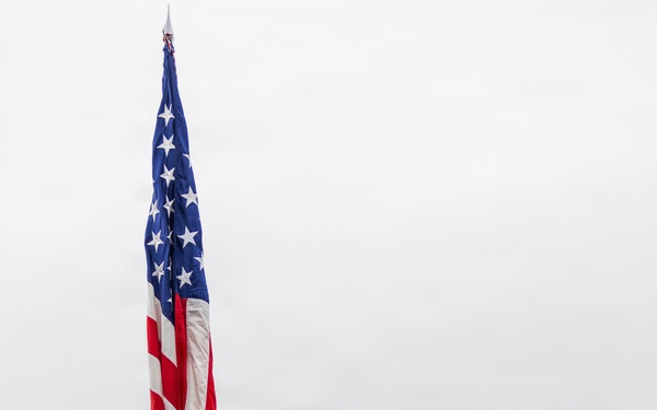 U.S. Marine Corps Mounted Color Guard presents the colors at Big Bear Rodeo