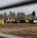 U.S. Marine Corps Mounted Color Guard presents the colors at Big Bear Rodeo
