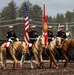U.S. Marine Corps Mounted Color Guard presents the colors at Big Bear Rodeo