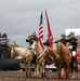 U.S. Marine Corps Mounted Color Guard presents the colors at Big Bear Rodeo