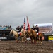 U.S. Marine Corps Mounted Color Guard presents the colors at Big Bear Rodeo