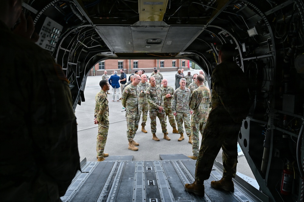 CNGB, SEA Raines Visit Georgia National Guard
