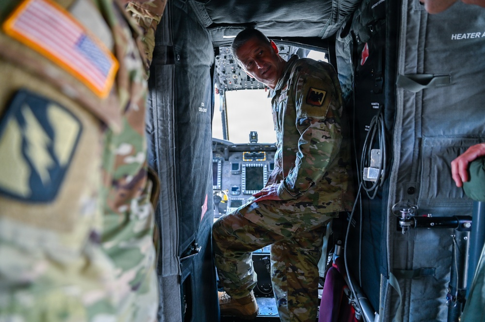 CNGB, SEA Raines Visit Georgia National Guard