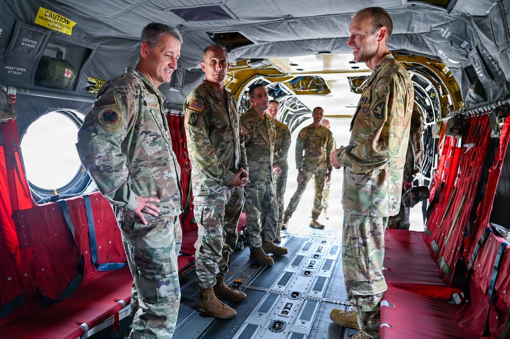 CNGB, SEA Raines Visit Georgia National Guard