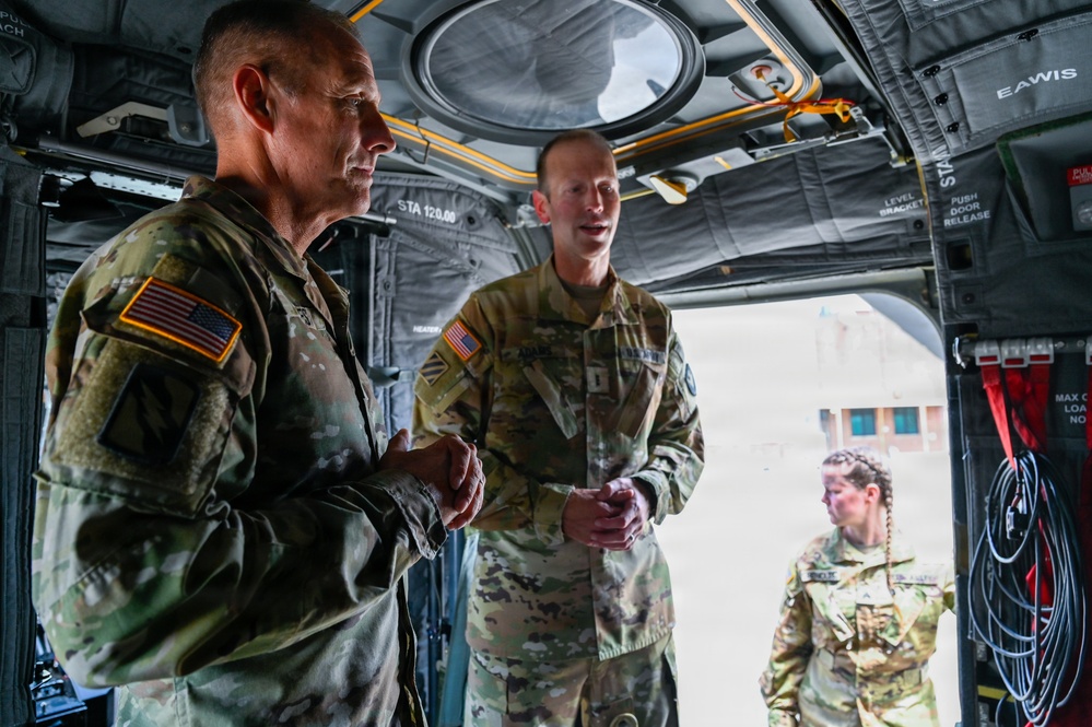 CNGB, SEA Raines Visit Georgia National Guard