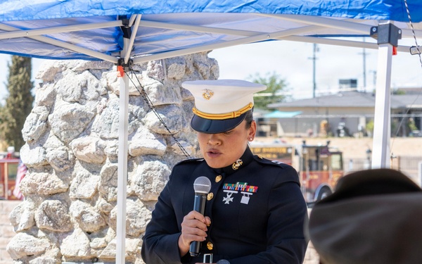 September 11 remembrance ceremony hosted by the U.S. Veterans Support Group in Barstow, California, September 5.