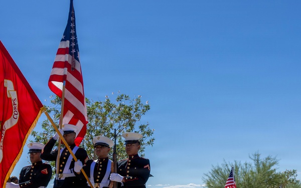 September 11 remembrance ceremony hosted by the U.S. Veterans Support Group in Barstow, California, September 5.