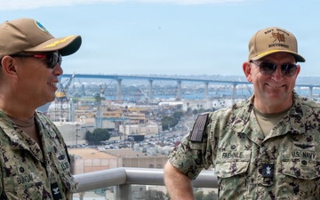 Rear Adm. David Faehnle Commander Navy Region Southwest Visits Naval Base San Diego