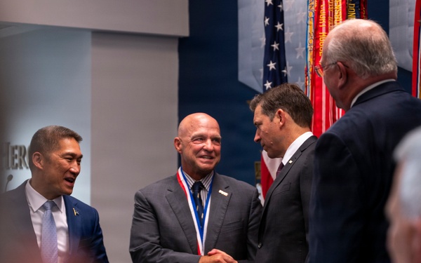 Under Secretary of the Army, Hon. Michael Obadal, hosts the Zachary and Elizabeth Fisher Distinguished Civilian Humanitarian Award Ceremony.