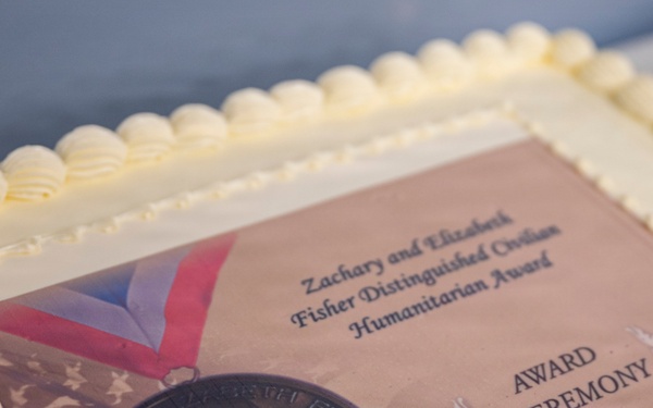 Under Secretary of the Army, Hon. Michael Obadal, hosts the Zachary and Elizabeth Fisher Distinguished Civilian Humanitarian Award Ceremony.