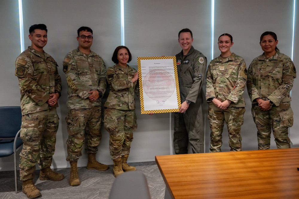 325th FW commander signs National Preparedness Proclamation at Tyndall