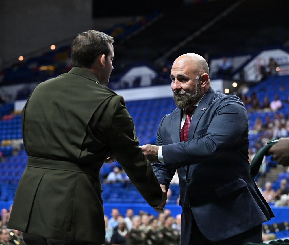 Soldiers Don Green Beret at Special Forces Graduation
