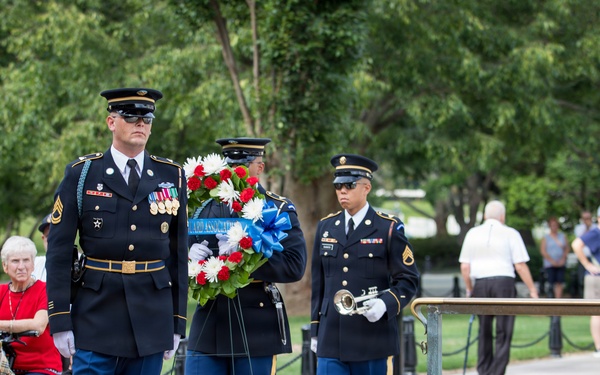The Old Guard Association wreath-laying at the Tomb of the Unknown Soldier