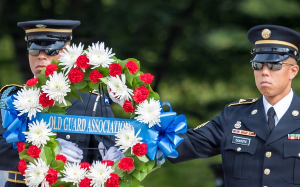 The Old Guard Association wreath-laying at the Tomb of the Unknown Soldier