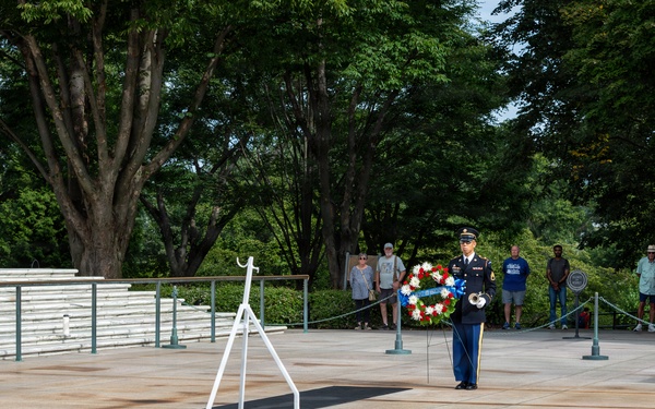 The Old Guard Association wreath-laying at the Tomb of the Unknown Soldier