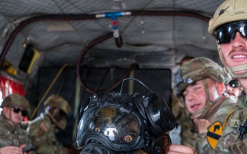 1st Cavalry Division conducts a flyover for Cav Week 105